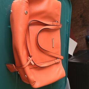 Orange Leather Women's Bag